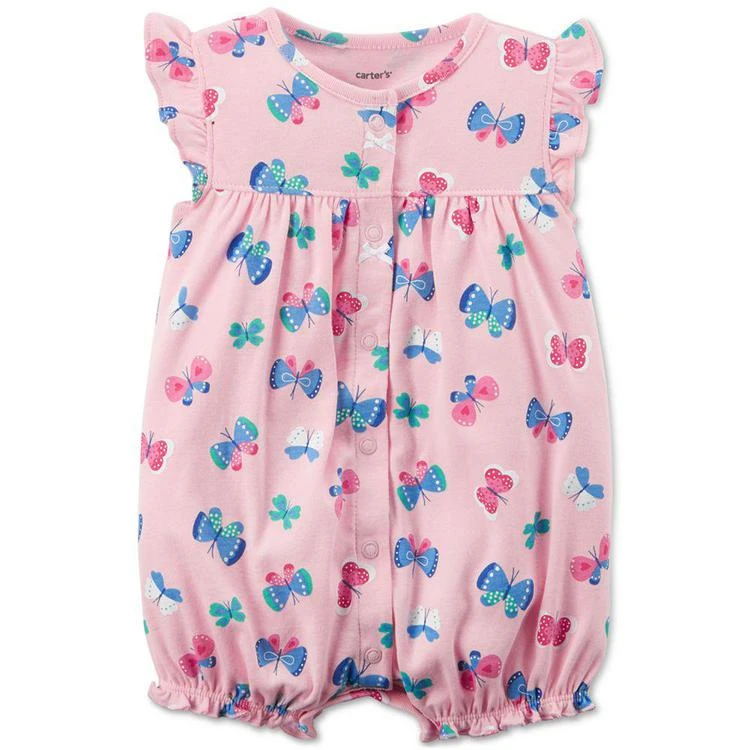 商品Carter's|蝴蝶印花纯棉连体衣,价格¥63,第1张图片