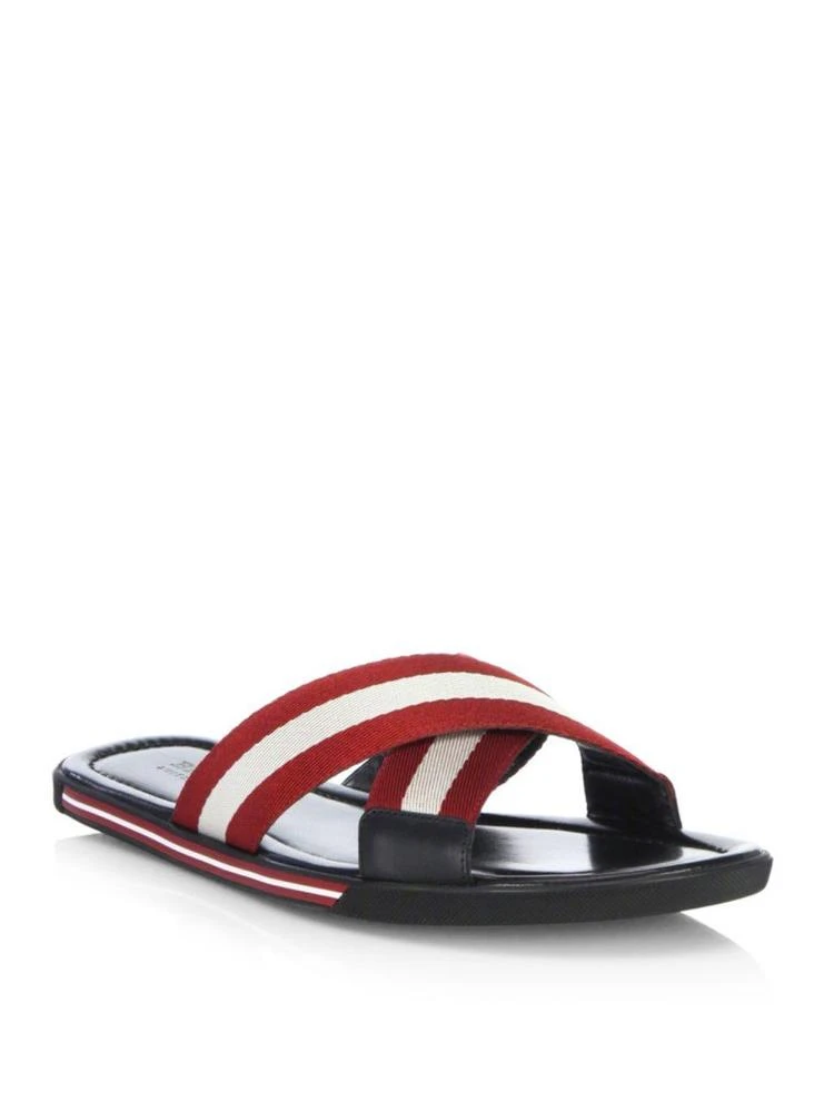 商品Bally|Cross-Over Detailed Slide Sandals,价格¥1315,第1张图片