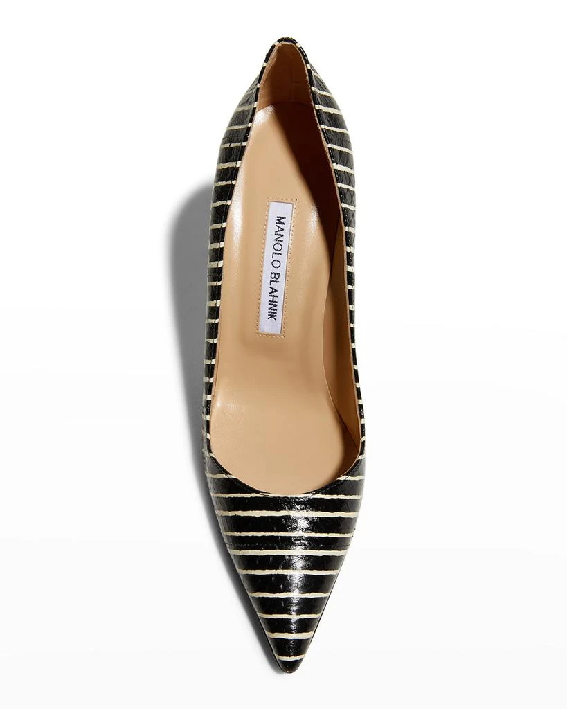 商品Manolo Blahnik|BB 105mm Snakeskin Stiletto Pumps,价格¥7213,第5张图片详细描述