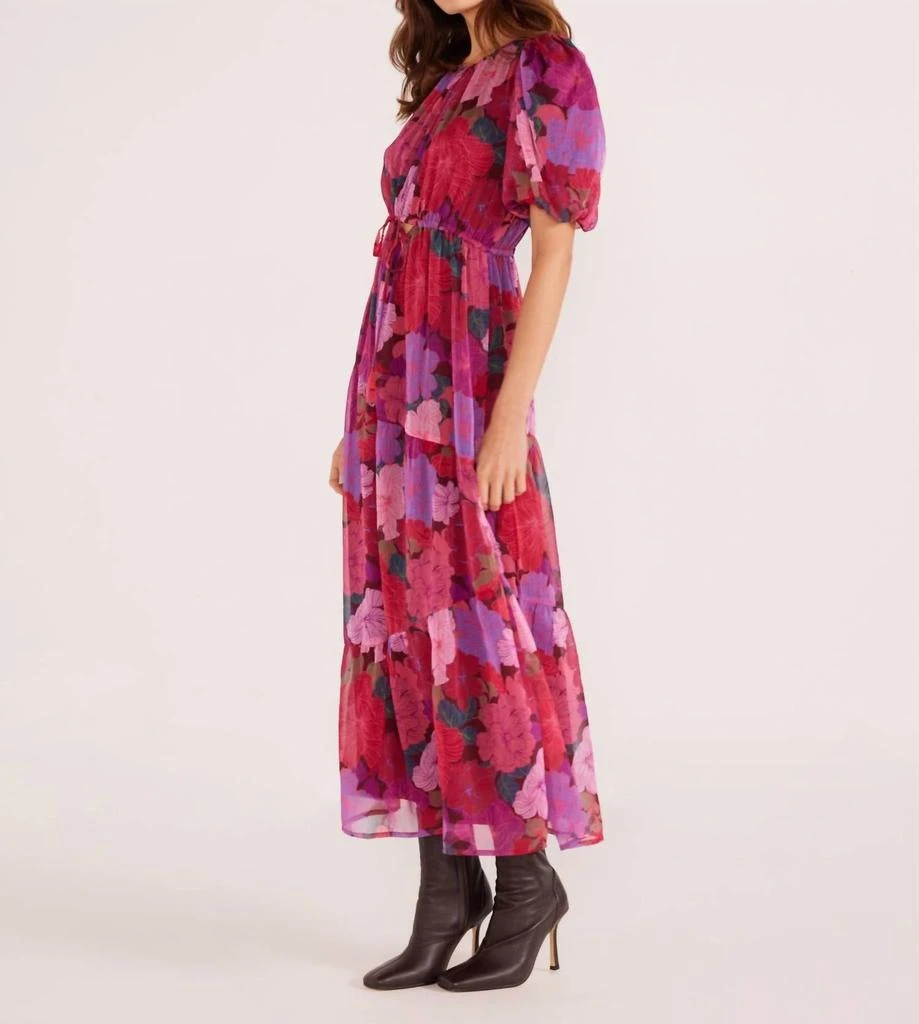 商品MINKPINK|Lexi Tiered Midi Dress In Floral Blooms,价格¥852,第3张图片详细描述