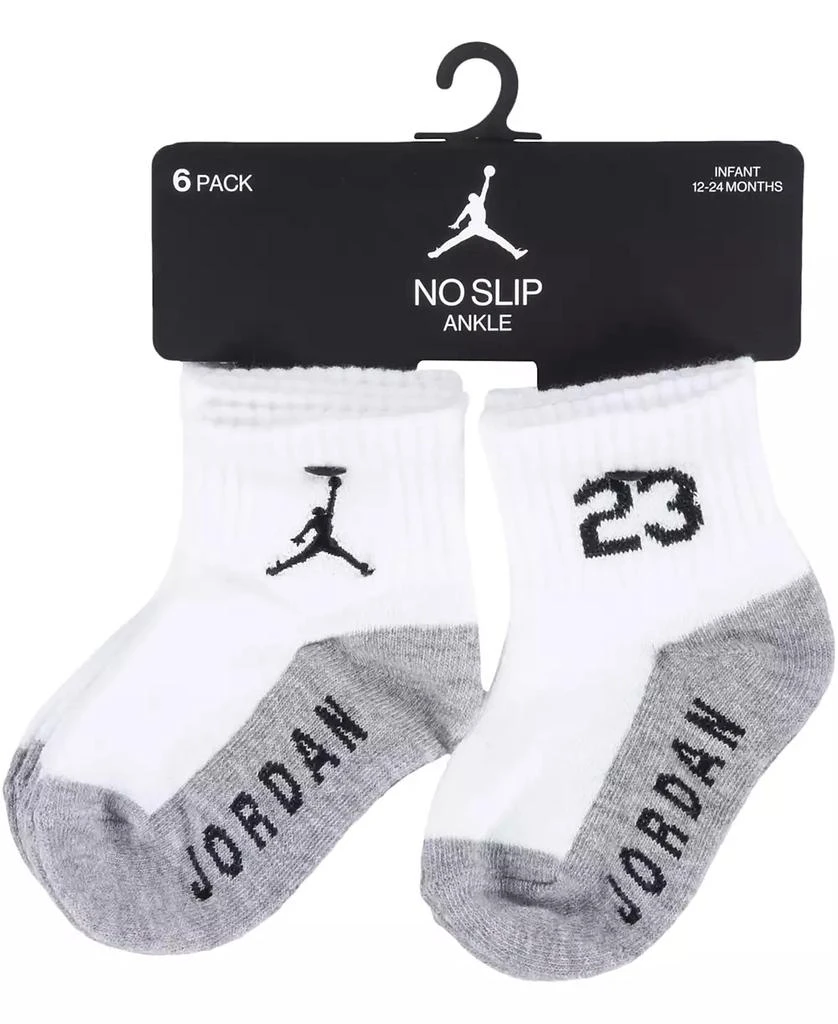 Baby and Toddler Boys Core Jumpman Ankle Socks, Pack of 6 商品