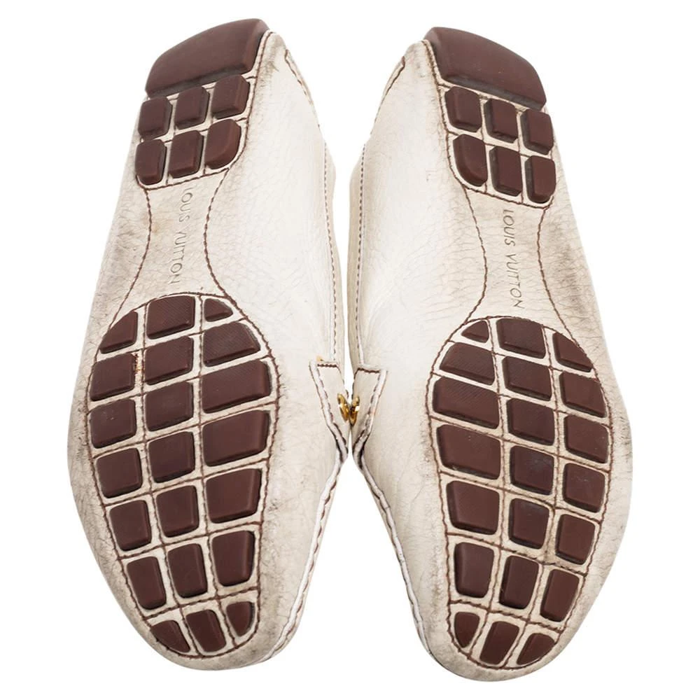 Louis Vuitton Cream Leather Monte Carlo Loafers Size 37.5 商品