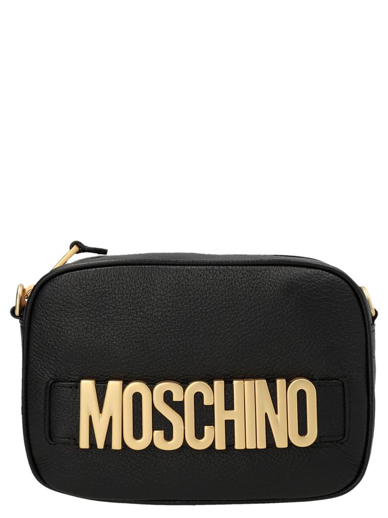 Moschino Logo Leather Crossbody Strap.商品第1张图片规格展示