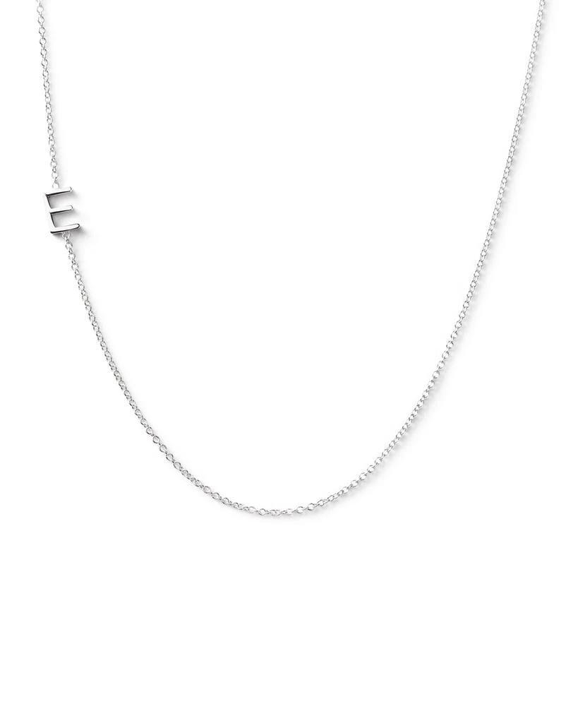 商品Maya Brenner Designs|14k White Gold Mini Letter Necklace,价格¥2162,第1张图片