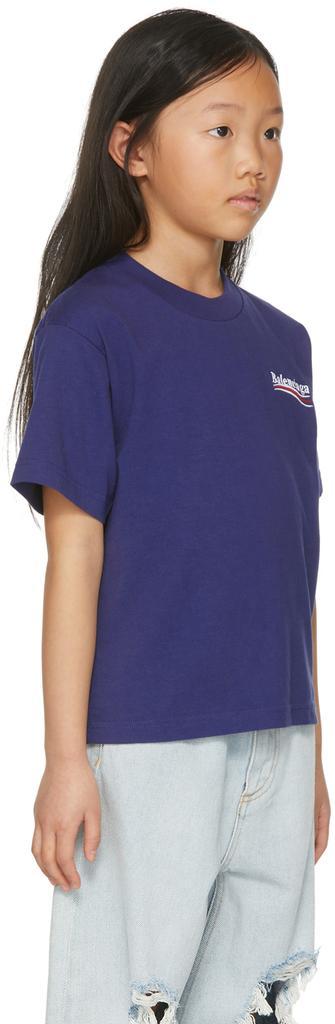 商品Balenciaga|Kids Blue Political Campaign T-Shirt,价格¥1534,第4张图片详细描述