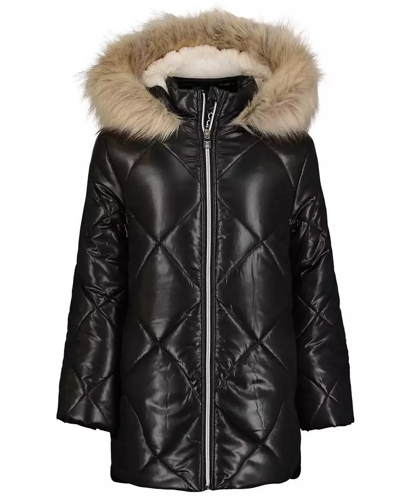 商品Calvin Klein|Big Girls Diamond Quilt Puffer Jacket,价格¥368,第2张图片详细描述