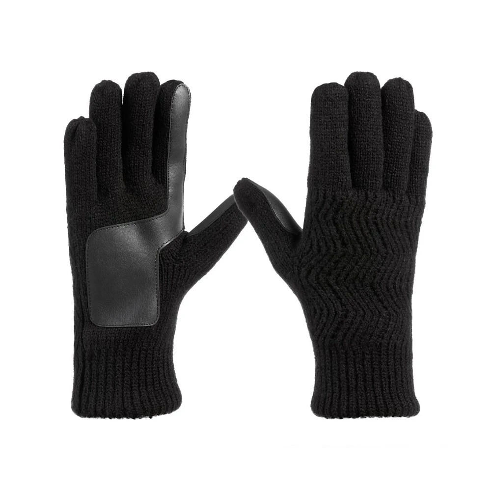 商品Isotoner Signature|Men's Lined Water Repellent Chevron Knit Touchscreen Gloves,价格¥329,第1张图片