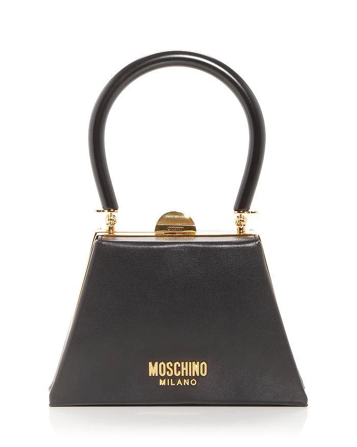 商品Moschino|Mini Top Handle Leather Crossbody,价格¥6418,第1张图片
