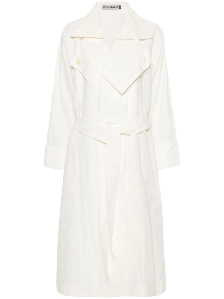 商品Issey Miyake|ISSEY MIYAKE - Linen Belted Trench Coat,价格¥17695,第1张图片