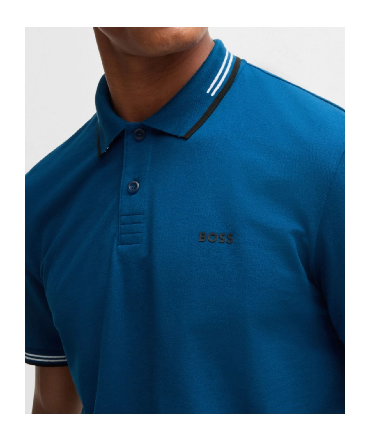 商品【商品预售15天发货】 Hugo Boss|Hugo Boss 男士T恤 50506193494 蓝色,价格¥745,第6张图片详细描述