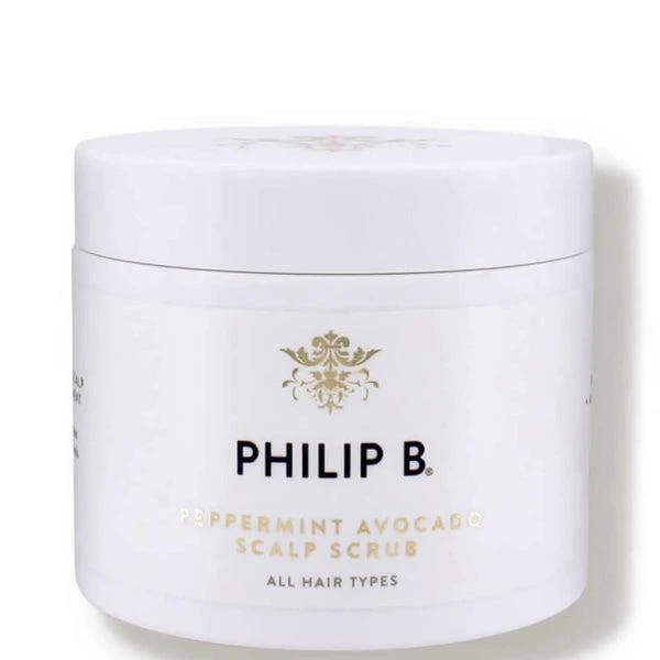 商品Philip B|Philip B Peppermint Avocado Scalp Scrub 236ml,价格¥649,第1张图片