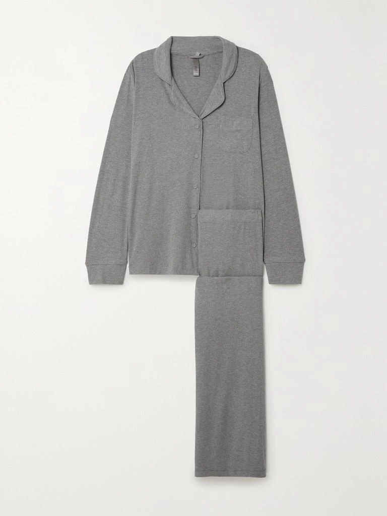 商品SKIMS|罗纹弹力莫代尔平纹布家居服套装（色号：heather Grey）,价格¥961,第1张图片