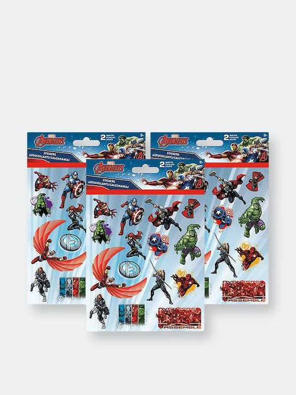 商品The Avengers|The Avengers Assemble 3-Pack Sticker Set,价格¥76,第1张图片