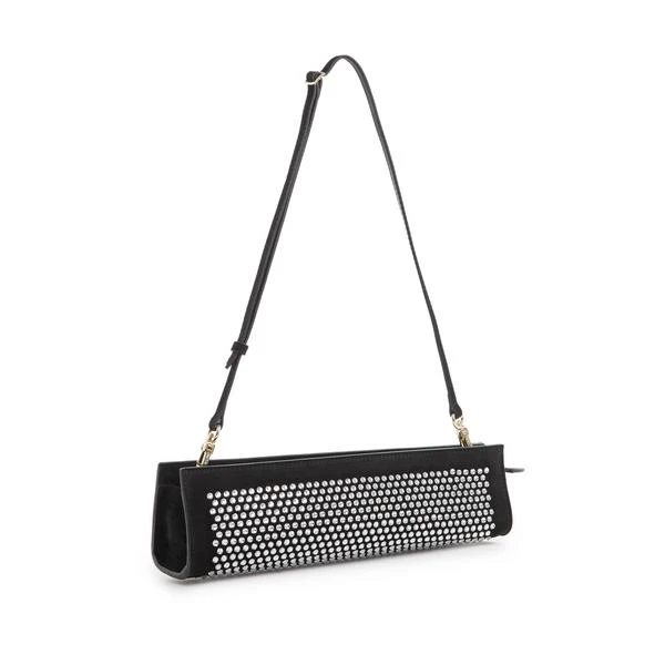 商品Manu Atelier|Leather and crystal baguette bag,价格¥2490,第1张图片