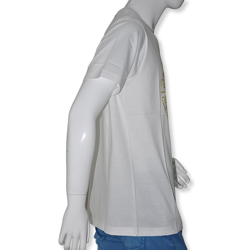 VERSACE JEANS 男士白色短袖T恤 A73824-A201952-A001商品第2张图片规格展示