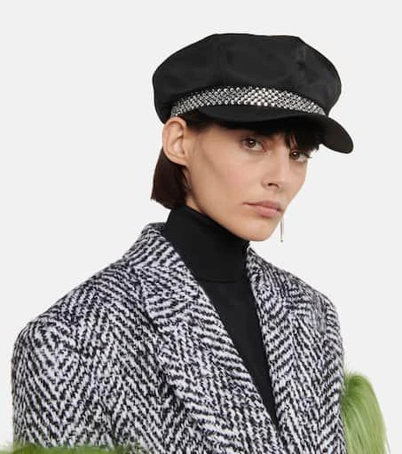商品Prada|Embellished baker boy cap,价格¥5927,第2张图片详细描述