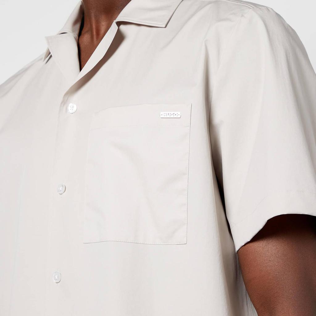 HUGO Men's Ellino Short Sleeve Shirt - Light Beige商品第4张图片规格展示