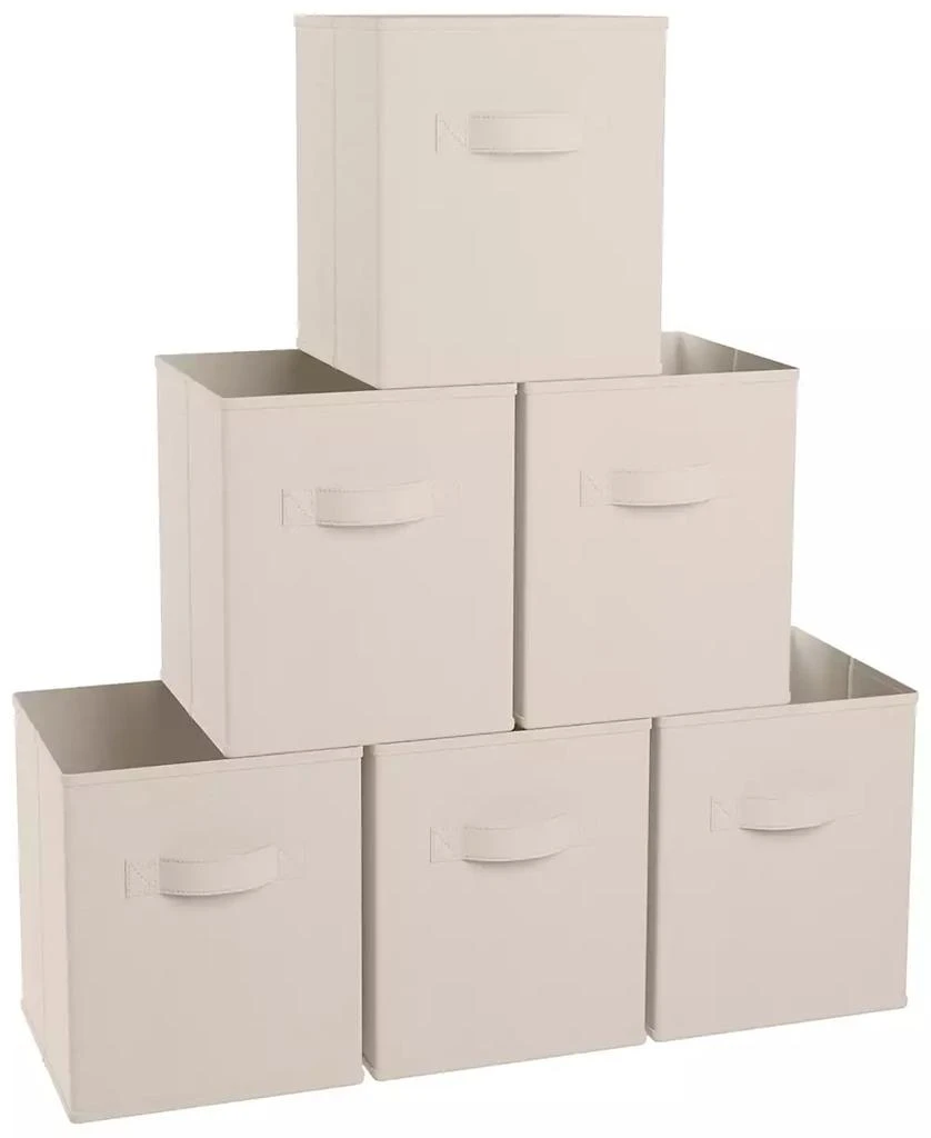 商品Ornavo Home|Foldable Storage Cube Bin with Dual Handles- Set of 6,价格¥260,第1张图片
