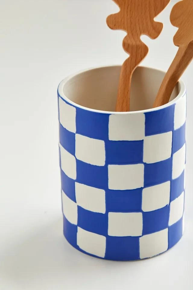 商品Urban Outfitters|Check Utensil Holder,价格¥292,第3张图片详细描述