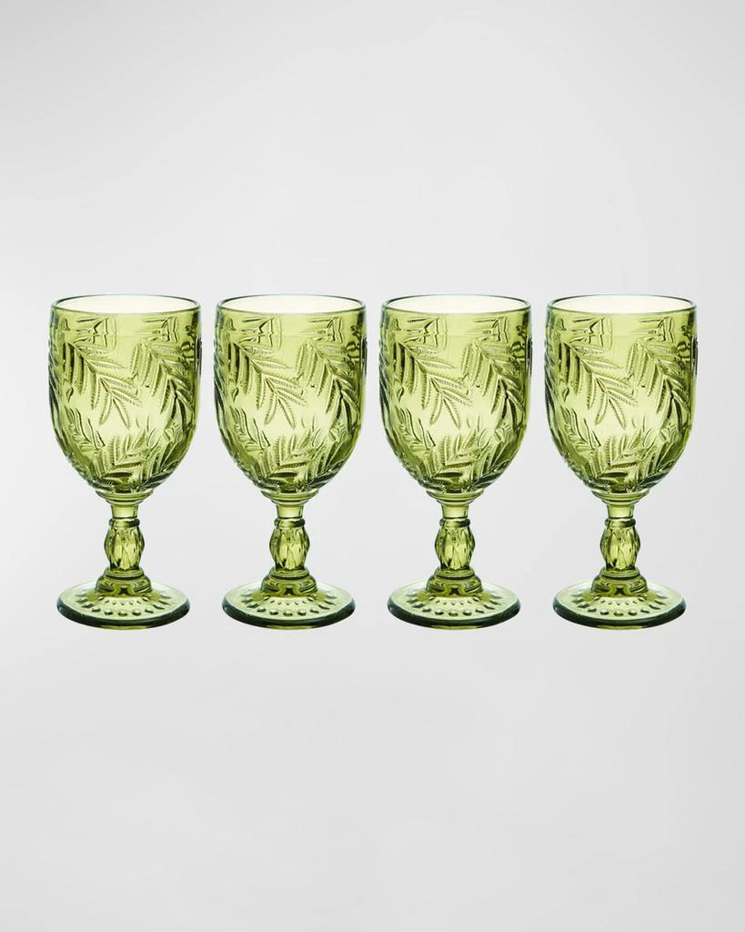 商品Fitz and Floyd|Villa Palm Wine Goblet Glasses Green - Set of 4,价格¥449,第3张图片详细描述