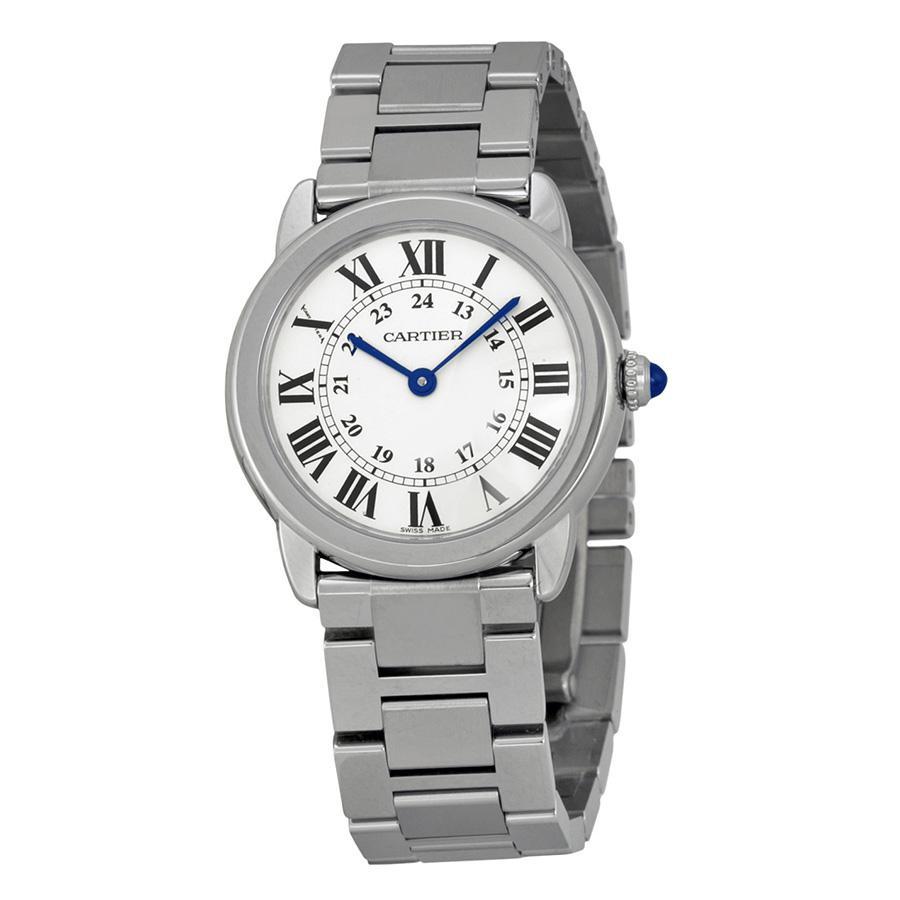 商品[二手商品] Cartier|Cartier Rondo Solo de Cartier Ladies Quartz Watch W6701004,价格¥19178,第1张图片