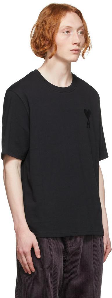 商品AMI|Black Ami De Cœur T-Shirt,价格¥1421,第4张图片详细描述
