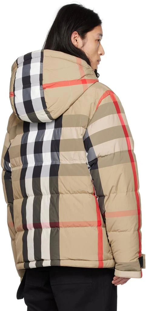 商品Burberry|Beige Check Reversible Down Jacket,价格¥10978,第3张图片详细描述