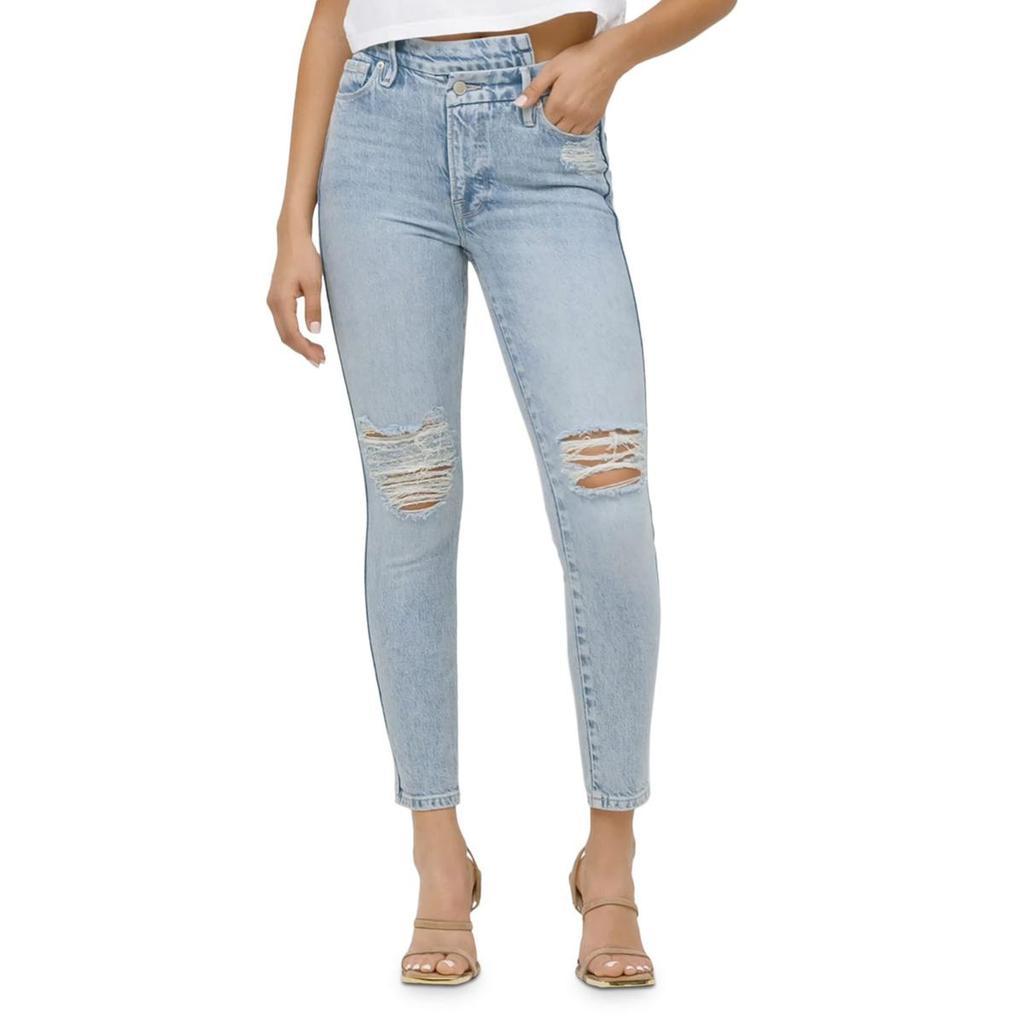 商品Good American|Good American Womens Curve Crop Skinny Jeans,价格¥272,第1张图片