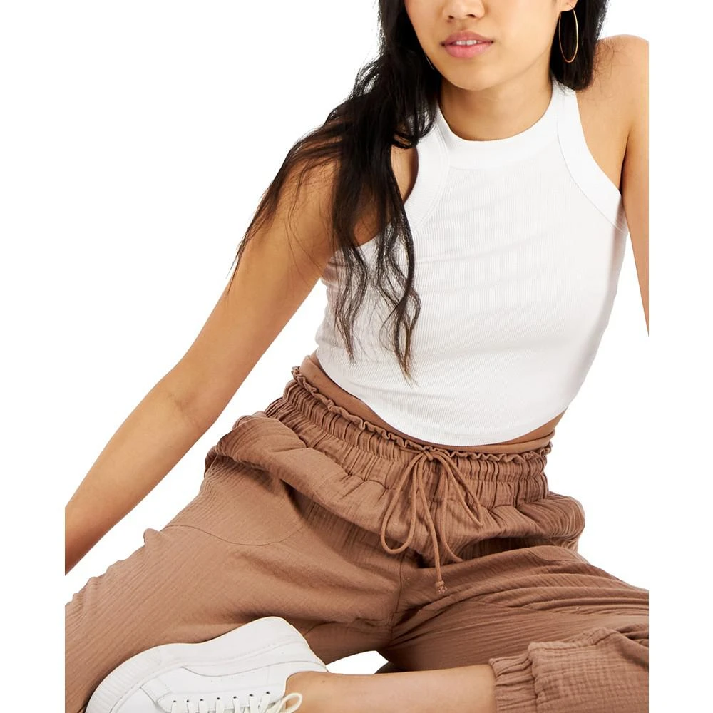 Juniors' Gauzy Cotton Jogger Pants 商品