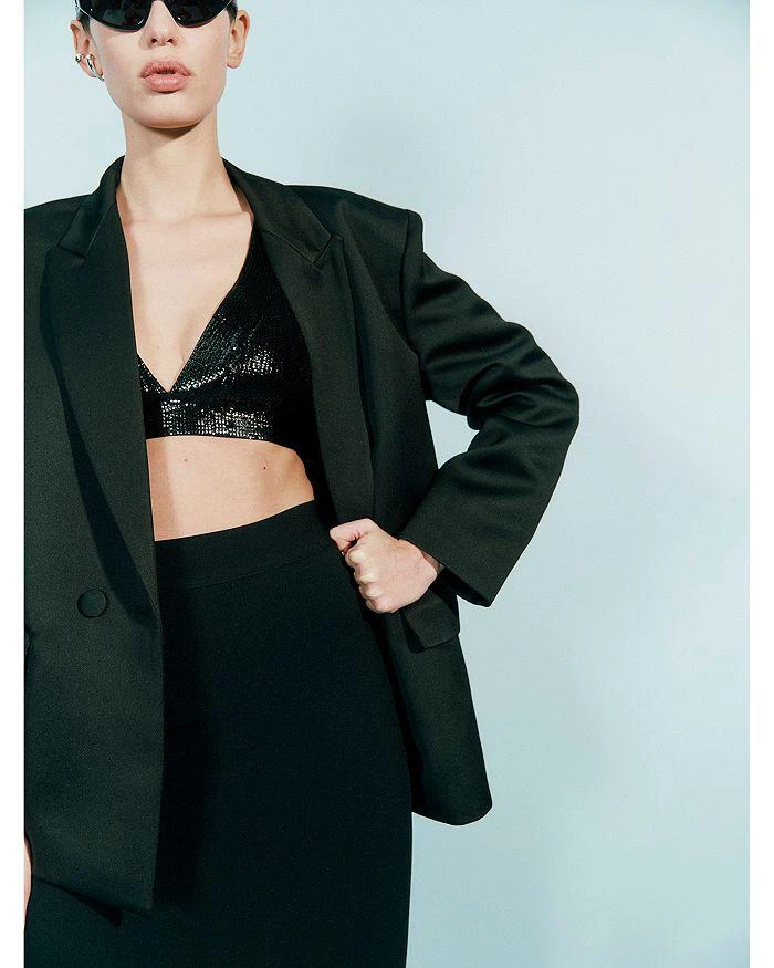 商品Herve Leger|The Teri Sequined Bra Top,价格¥1780,第3张图片详细描述