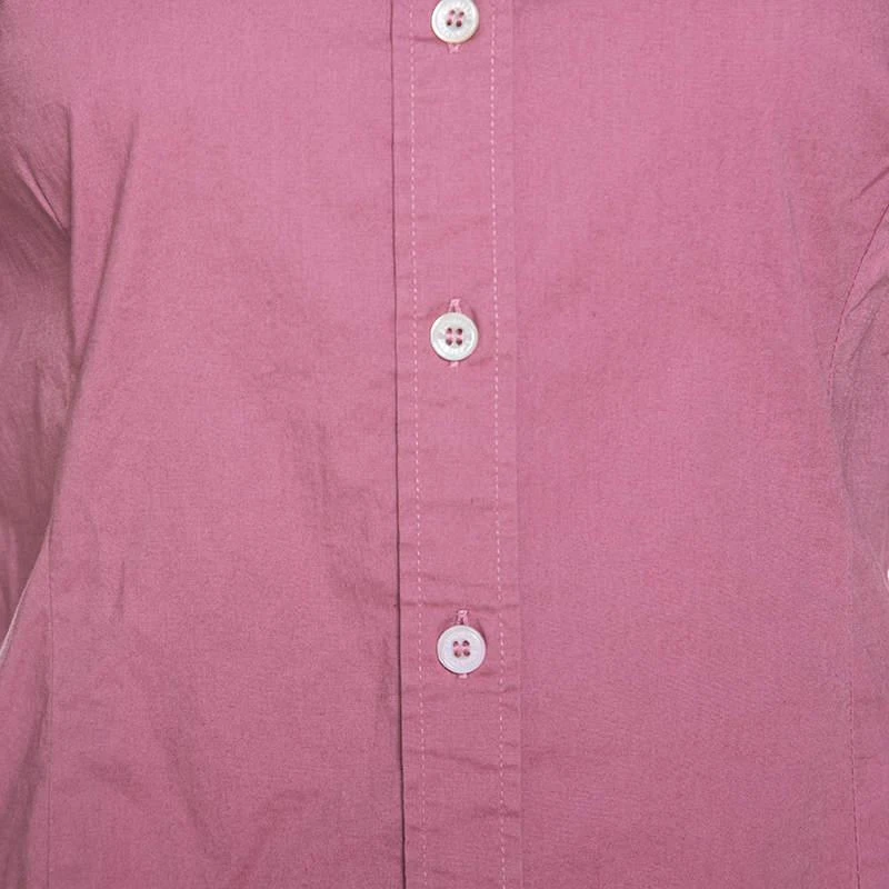 商品[二手商品] Burberry|Burberry Brit Pink Stretch Cotton Button Front Shirt S,价格¥1419,第4张图片详细描述
