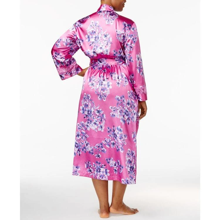 商品Thalia Sodi|Plus Size Floral-Print Wrap Robe, Created for Macy's,价格¥289,第3张图片详细描述