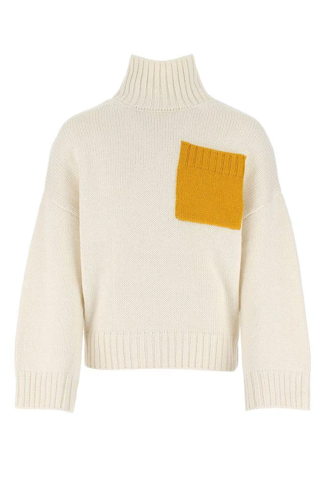 商品JW Anderson|JW Anderson Contrast Pocket Turtleneck Jumper,价格¥2551,第1张图片