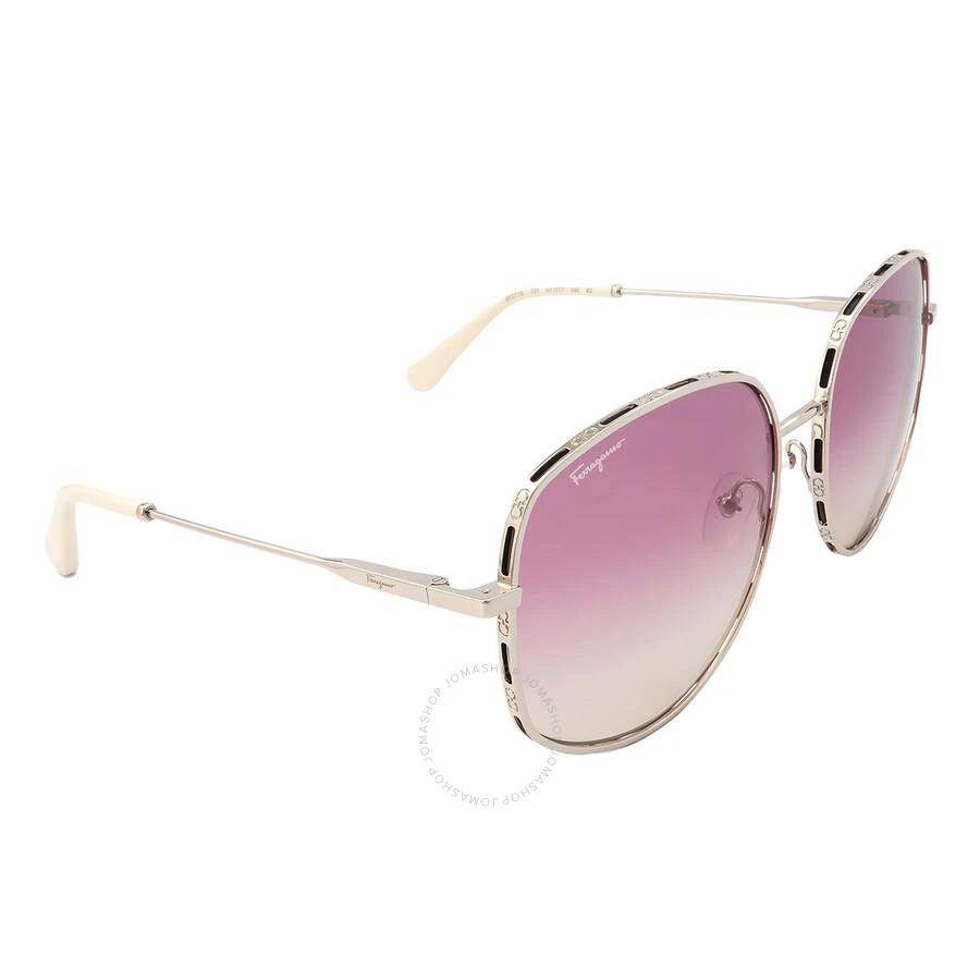 商品Salvatore Ferragamo|Violet Gradient Irregular Ladies Sunglasses SF277S 721 61,价格¥484,第2张图片详细描述