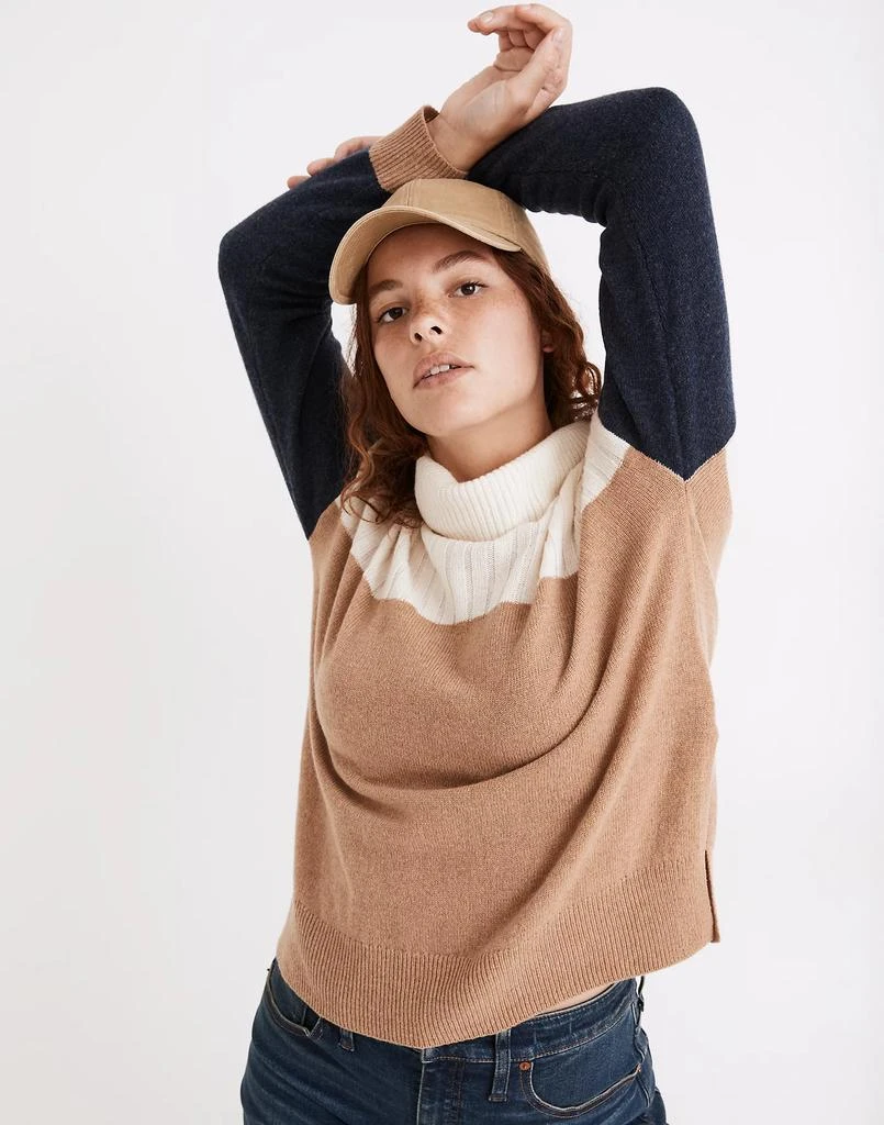 商品Madewell|Hickory Turtleneck Sweater in Colorblock,价格¥315,第1张图片