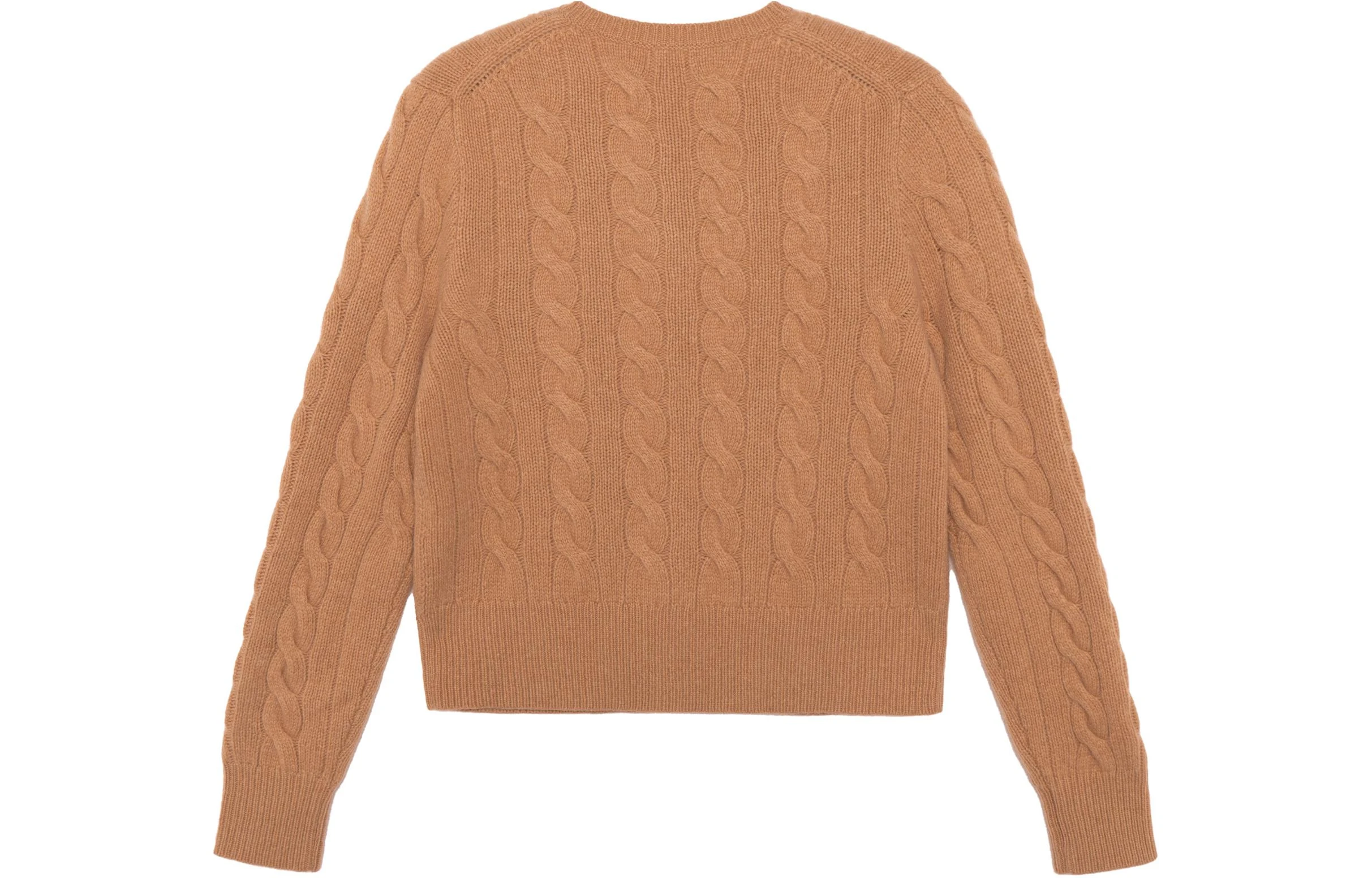 商品[国内直发] Ralph Lauren|[预售3天]FW21 粗绞花羊毛衫针织开衫外套毛衣 女款 棕色,价格¥2042,第3张图片详细描述
