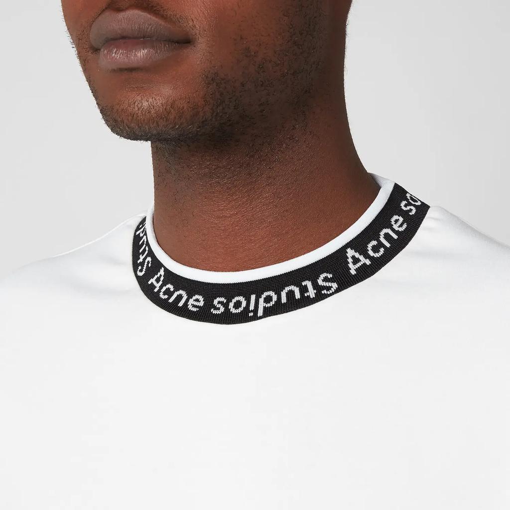 Acne Studios Men's Logo Binding T-Shirt - Optic White商品第4张图片规格展示