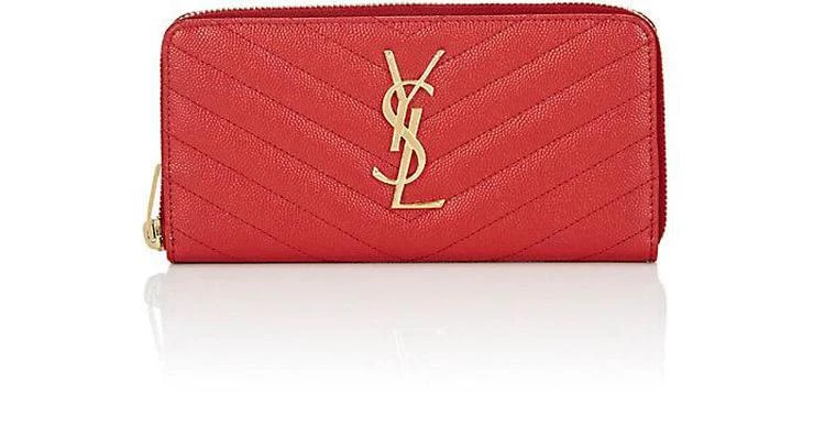 商品Yves Saint Laurent|Monogram Leather Zip-Around Wallet,价格¥5353,第1张图片
