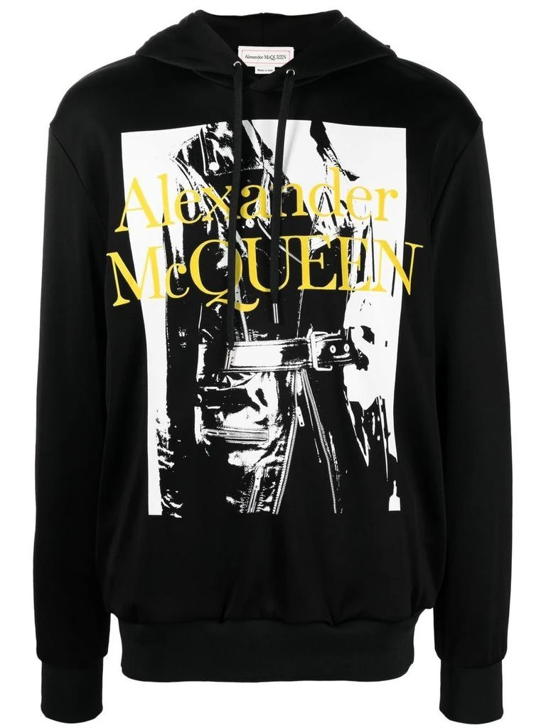 商品Alexander McQueen|Loopback atelier print hooded sweatshirt,价格¥2990,第1张图片