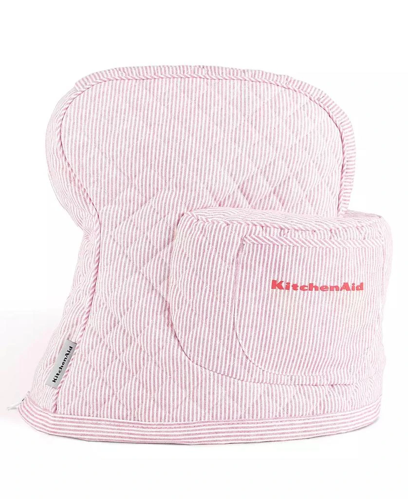 商品KitchenAid|Fitted Tilt-Head Ticking Stripe Stand Mixer Cover with Storage Pocket Quilted, 14.37" x 18" x 10",价格¥255,第1张图片