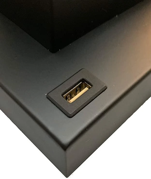 商品Streamdale Furniture|Streamdale 22"H Black Pewter Square Crystal Centerpiece With Night Light,价格¥1577,第2张图片详细描述