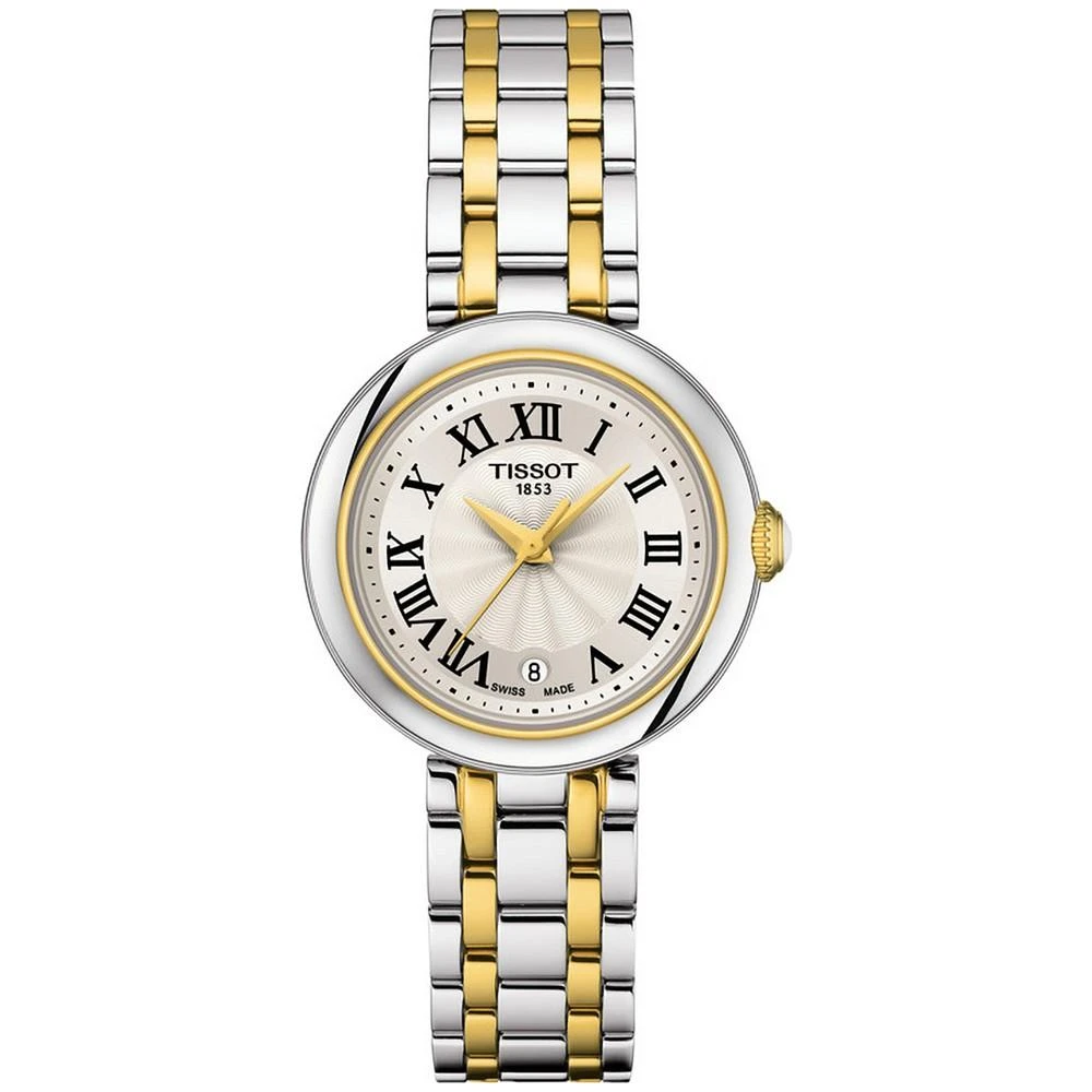 商品Tissot|Women's Swiss Bellissima Small Lady Two-Tone Stainless Steel Bracelet Watch 26mm,价格¥3749,第1张图片