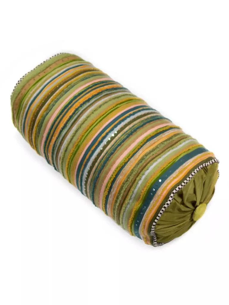 商品MacKenzie-Childs|Lily Pond Striped Bolster Pillow,价格¥1030,第1张图片