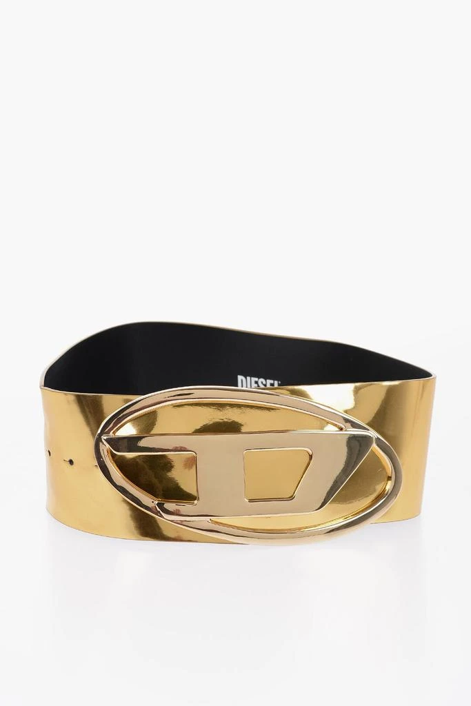 商品Diesel|B-1Dr 80 Oval Belt With Mirror Effect,价格¥1771,第2张图片详细描述