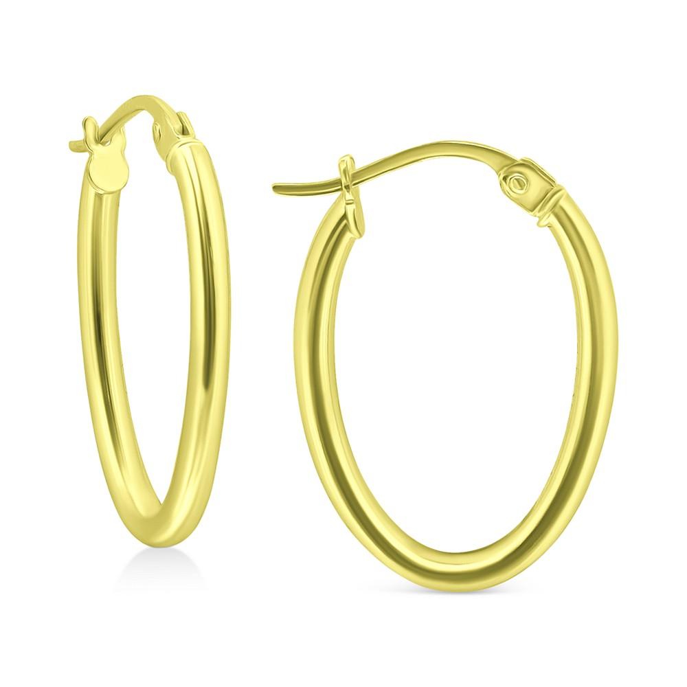 Polished Oval Small Hoop Earrings, 15mm, Created for Macy's商品第1张图片规格展示