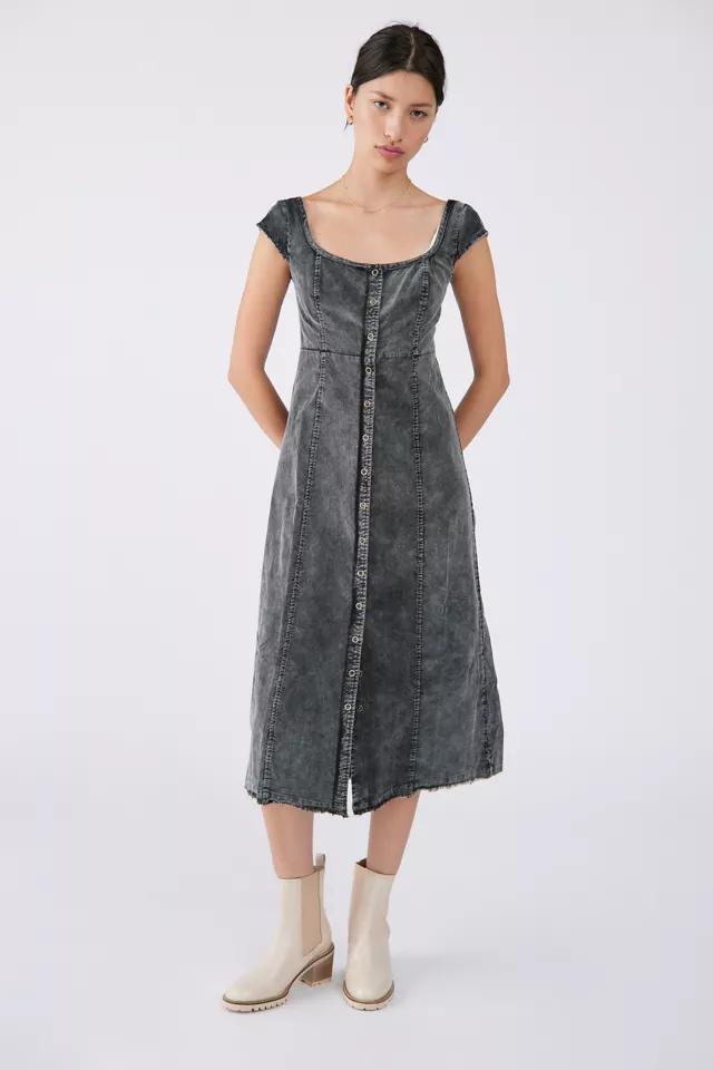 商品Urban Outfitters|UO Reed Corduroy Midi Dress,价格¥657,第1张图片