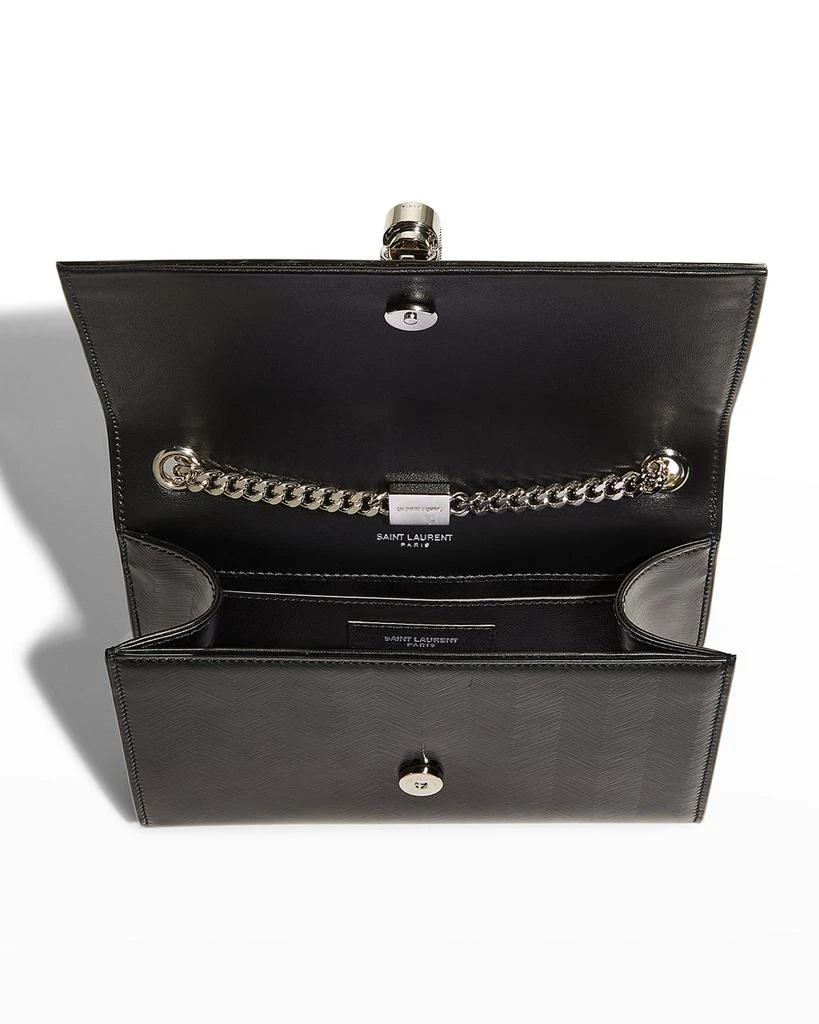 商品Yves Saint Laurent|Kate Small YSL Stripe Patent Crossbody Bag,价格¥16634,第5张图片详细描述