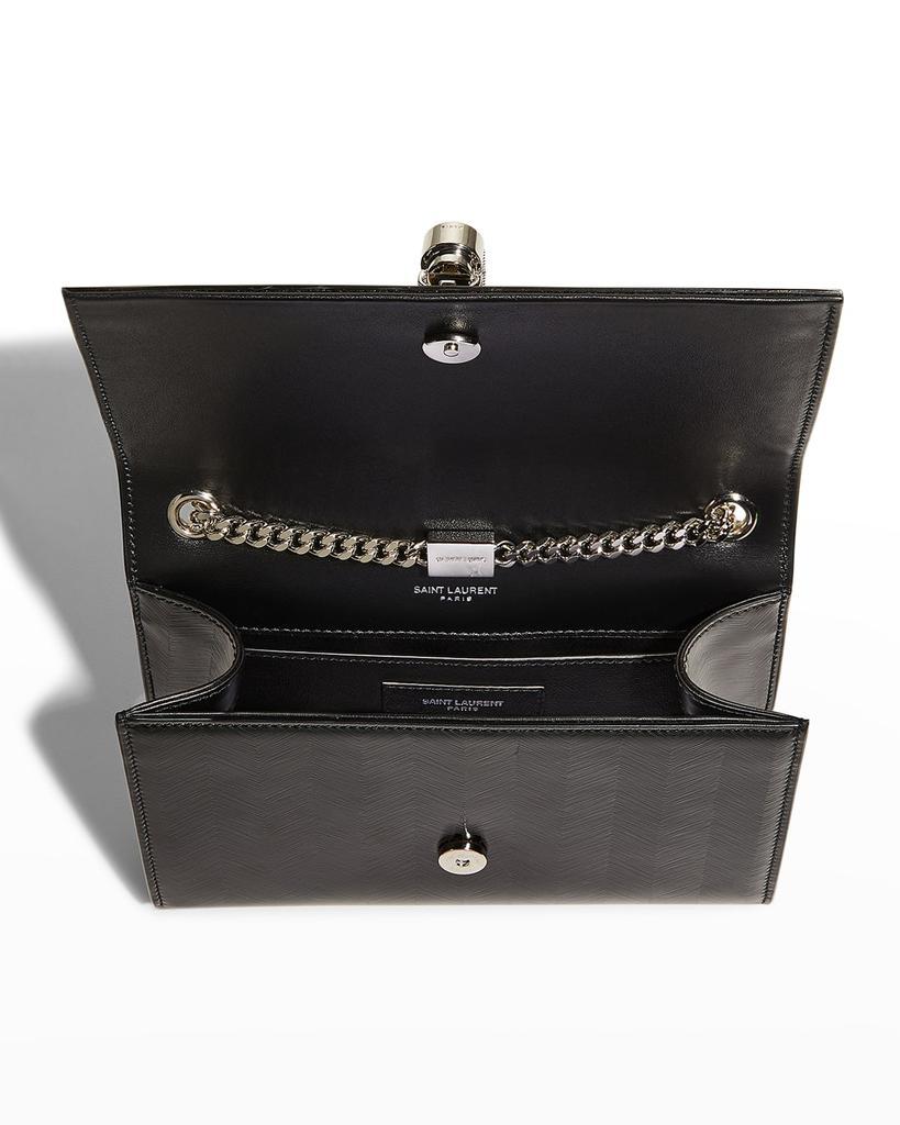 商品Yves Saint Laurent|Kate Small YSL Stripe Patent Crossbody Bag,价格¥16110,第7张图片详细描述