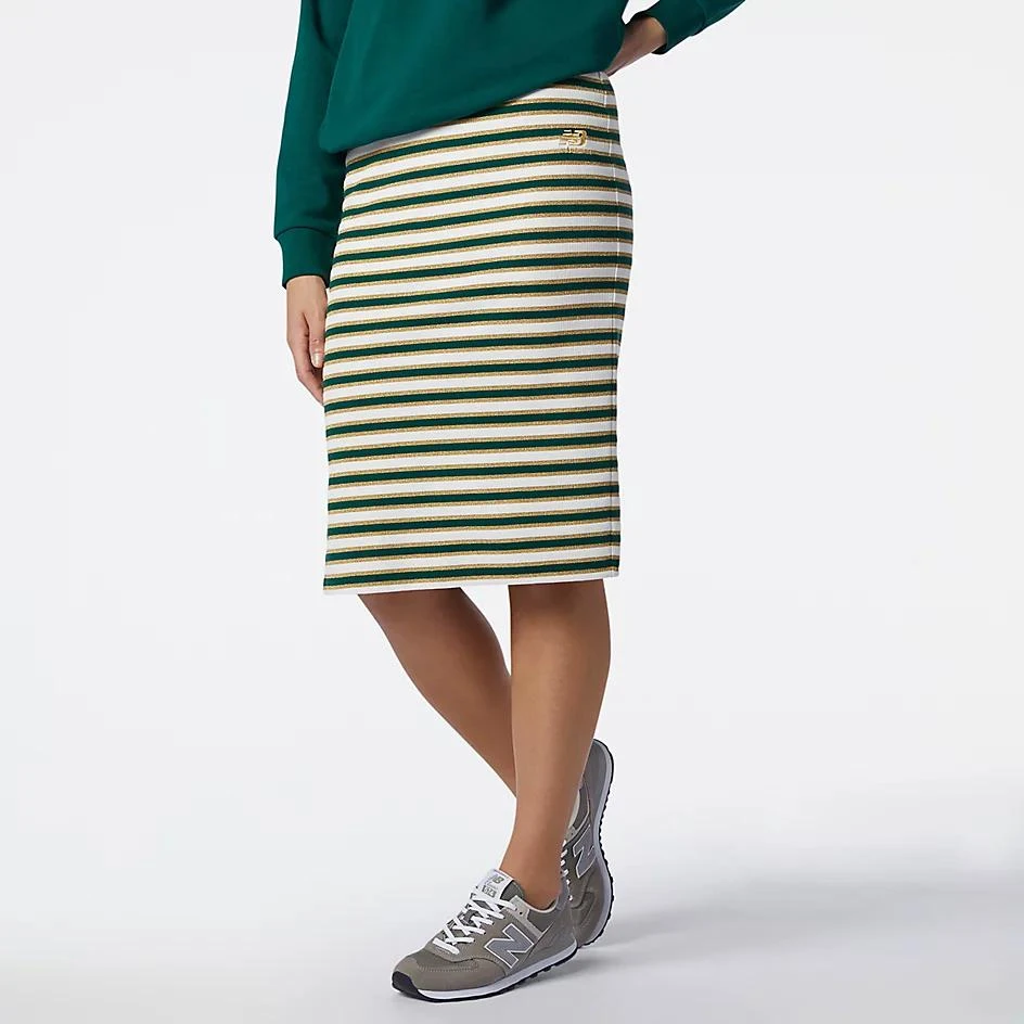 商品New Balance|NB Athletics Metallic Thread Stripe Skirt,价格¥163,第1张图片