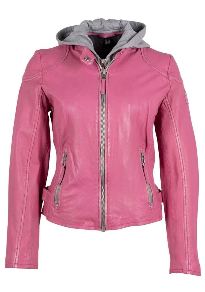 商品MAURITIUS|Finja Leather Jacket In Pink,价格¥1262,第2张图片详细描述